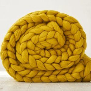 Handmade Chunky Knit Blanket Throw